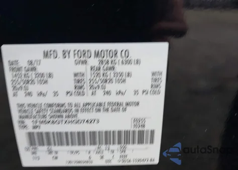 2017 Ford Explorer Sport from USA, damaged, VIN 1FM5K8GTXHGD74273